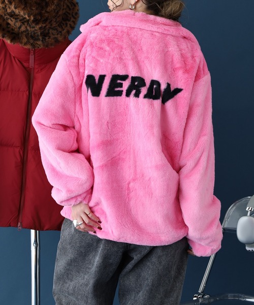 NERDY（ノルディ）の「ミューリーエコファージャケット（ブルゾン・レディース・クリーム/ピンク・M/L/S）」の21枚目の写真