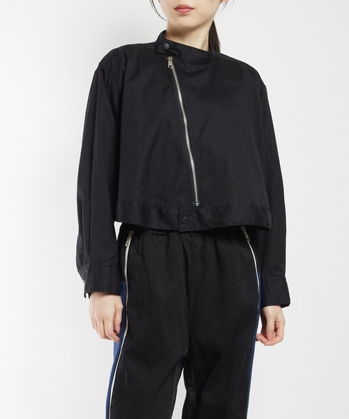 gomme（ゴム）の「ジップブラウス（シャツ/ブラウス・レディース・ネイビー/ブラック/ブルー・MEDIUM）」の2枚目の写真