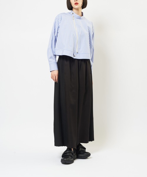 gomme（ゴム）の「ジップブラウス（シャツ/ブラウス・レディース・ネイビー/ブラック/ブルー・MEDIUM）」の9枚目の写真