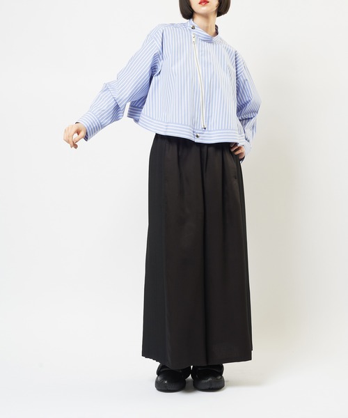 gomme（ゴム）の「ジップブラウス（シャツ/ブラウス・レディース・ネイビー/ブラック/ブルー・MEDIUM）」の13枚目の写真