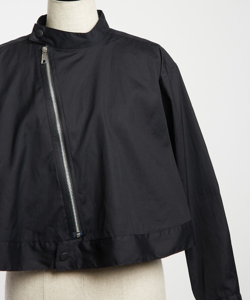 gomme（ゴム）の「ジップブラウス（シャツ/ブラウス・レディース・ネイビー/ブラック/ブルー・MEDIUM）」の4枚目の写真