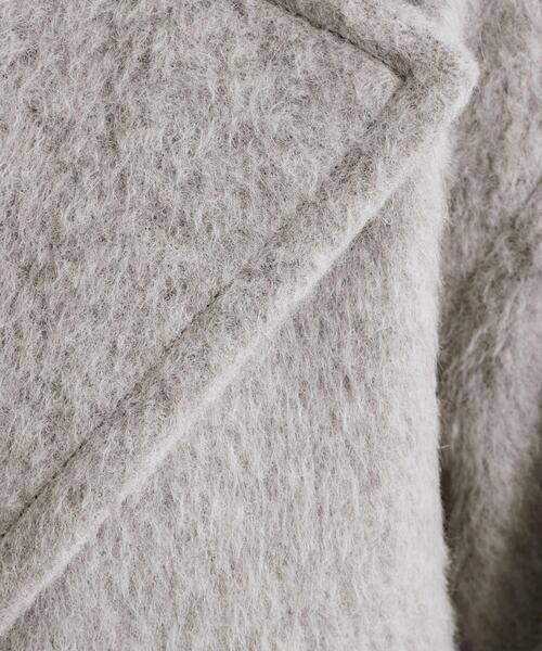 OPAQUE.CLIP（オペークドットクリップ）の「【es】《Mapel／マペル》シャギーミドルコート（チェスターコート・レディース・ナチュラル/ダークブラウン・00）」の10枚目の写真