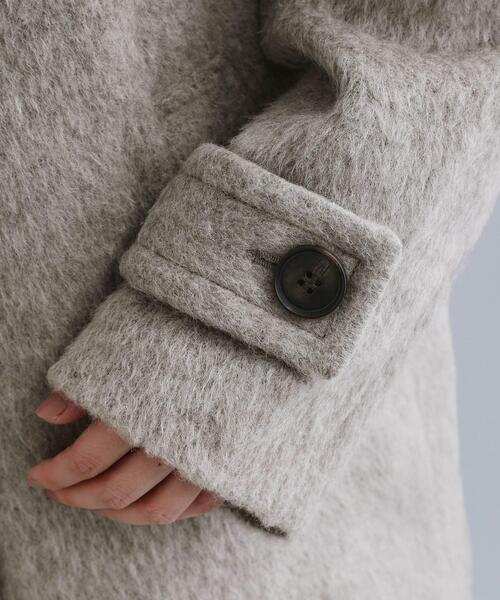 OPAQUE.CLIP（オペークドットクリップ）の「【es】《Mapel／マペル》シャギーミドルコート（チェスターコート・レディース・ナチュラル/ダークブラウン・00）」の16枚目の写真