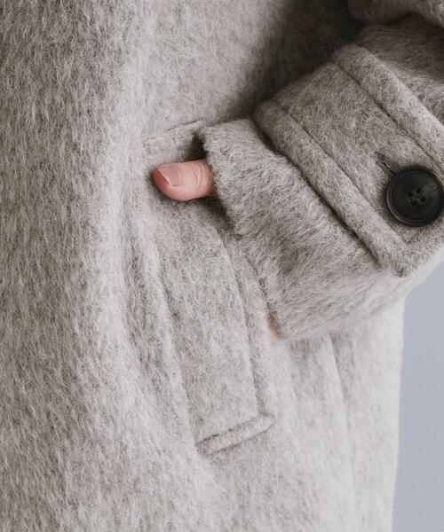 OPAQUE.CLIP（オペークドットクリップ）の「【es】《Mapel／マペル》シャギーミドルコート（チェスターコート・レディース・ナチュラル/ダークブラウン・00）」の17枚目の写真