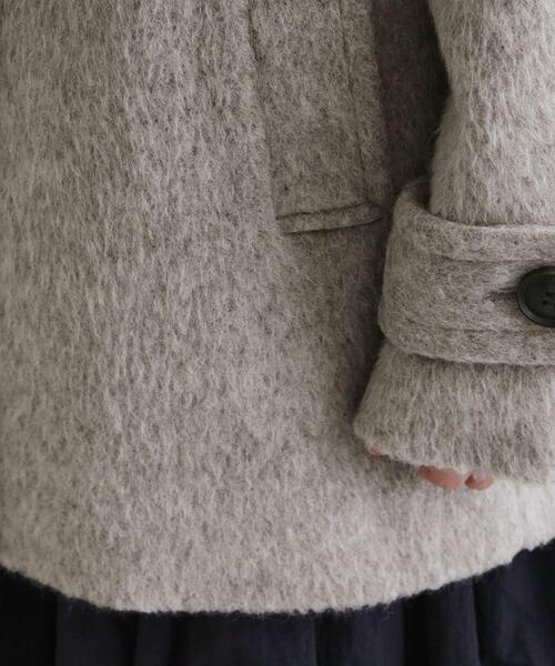 OPAQUE.CLIP（オペークドットクリップ）の「【es】《Mapel／マペル》シャギーミドルコート（チェスターコート・レディース・ナチュラル/ダークブラウン・00）」の18枚目の写真