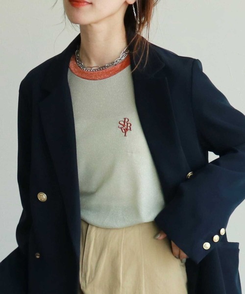 zena(ジェナ)の「ラメシアーラグランカットソー(Tシャツ/カットソー・レディース・ベージュ系その他/ホワイト系その他・FREE)」の7枚目の写真