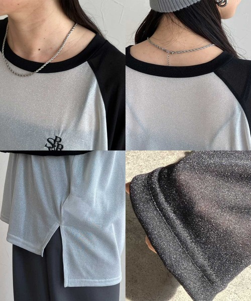 zena(ジェナ)の「ラメシアーラグランカットソー(Tシャツ/カットソー・レディース・ベージュ系その他/ホワイト系その他・FREE)」の11枚目の写真
