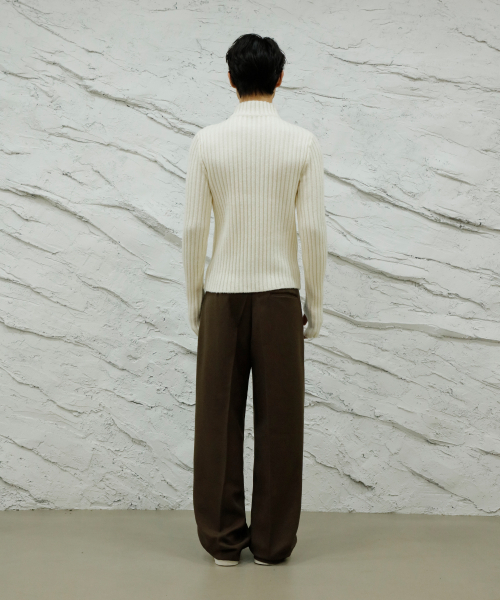 SIGNATURE（シグネチャ）の「ウールライクノータックワイドフィットスラックス[ブラウン]（スラックス・レディース・その他・SMALL）」の16枚目の写真
