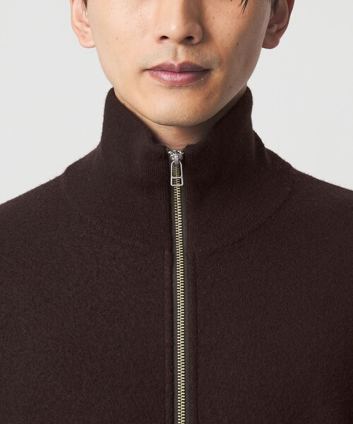 green label relaxing（グリーンレーベルリラクシング）の「ミルドウール ジップ カーディガン（カーディガン/ボレロ・メンズ・ブラック/ダークブラウン・XL/S/M/L）」の17枚目の写真