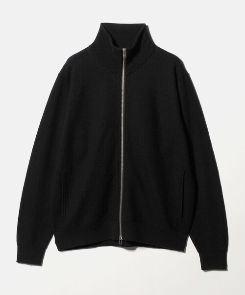 green label relaxing（グリーンレーベルリラクシング）の「ミルドウール ジップ カーディガン（カーディガン/ボレロ・メンズ・ブラック/ダークブラウン・XL/S/M/L）」の3枚目の写真