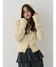 jouetie | ビジューロゴジップコンパクトフーディ(パーカー)