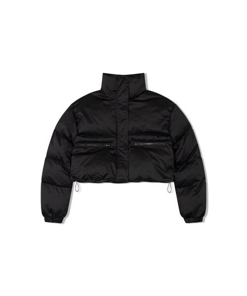 MOAA（モア）の「ハイネックショートプファーパディング (ブラック)（ダウンジャケット/コート・レディース・その他・SMALL/MEDIUM/LARGE）」の2枚目の写真