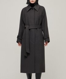 MUSINSA STANDARD WOMAN（ムシンサスタンダードウーマン）の「ウィメンズカシミヤブレンドバルマカンローブコート[ガンメタル]（チェスターコート・レディース）」