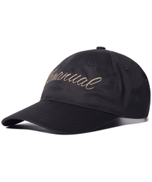 NOMANUAL（NOMANUAL）の「CALLIGRAPHY BALL CAP - BLACK（キャップ）」