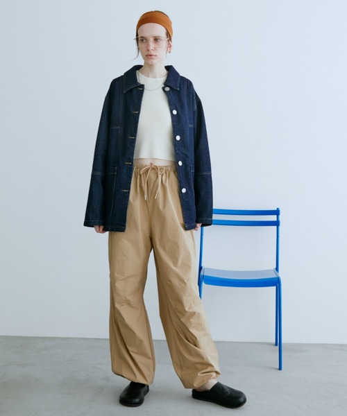 Auntie Rosa Holiday（アンティローザホリデー）の「オーバーサイズデニムカバーオール（デニムジャケット・レディース・ブルー/インディゴブルー・FREE）」の20枚目の写真