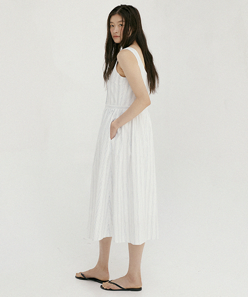 LINGSEOUL(リングソウル)の「stripe sleeveless dress-blue(ワンピース・レディース・その他・FREE)」の4枚目の写真