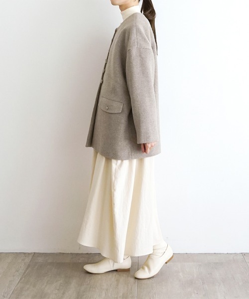 オオカミと新しい朝と灯りと“がいとう”（ノーカラーコート）｜オオカミ