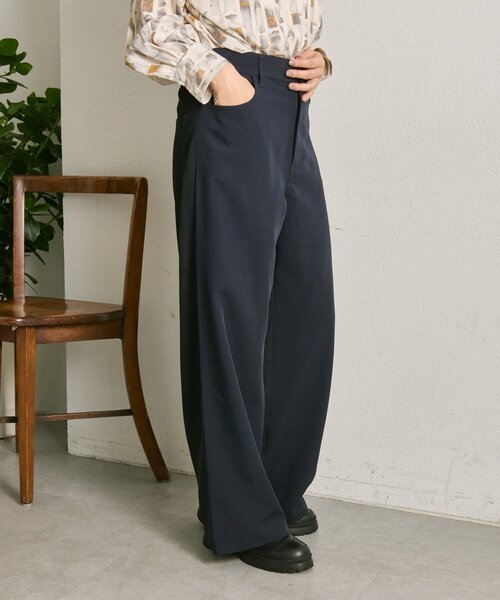 ear PAPILLONNER(イアパピヨネ)の「前後切替パンツ【SUM1 STYLE】(その他パンツ・レディース・ネイビー・FREE)」の4枚目の写真