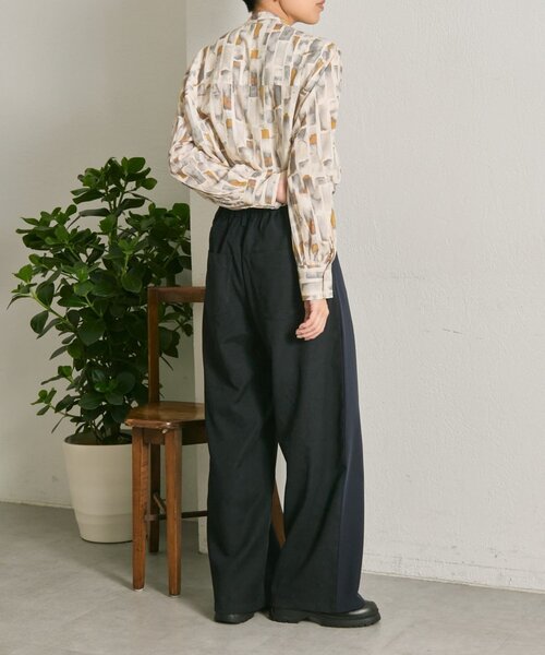 ear PAPILLONNER(イアパピヨネ)の「前後切替パンツ【SUM1 STYLE】(その他パンツ・レディース・ネイビー・FREE)」の13枚目の写真