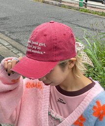 HELLO.SANFRANCISCO | 【HELLO.SANFRANCISCO/ハローサンフランシスコ】メッセージロゴ刺繡リボンキャップ(キャップ)