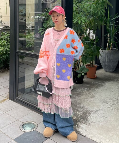 HELLO.SANFRANCISCO（ハローサンフランシスコ）の「【HELLO.SANFRANCISCO/ハローサンフランシスコ】メッセージロゴ刺繡リボンキャップ（キャップ・レディース・レッド/ピンク/ブルー/アイボリー・ONE SIZE）」の19枚目の写真