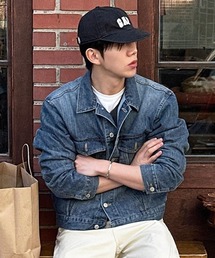 NOWLE（ノウル）の「【NOWLE】ヴィンテージ ウォッシュ クロップド デニムジャケット（デニムジャケット・メンズ）」