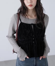 FREE'S MART | ◆クラッシュベロアシャーリングビスチェ(シャツ/ブラウス)