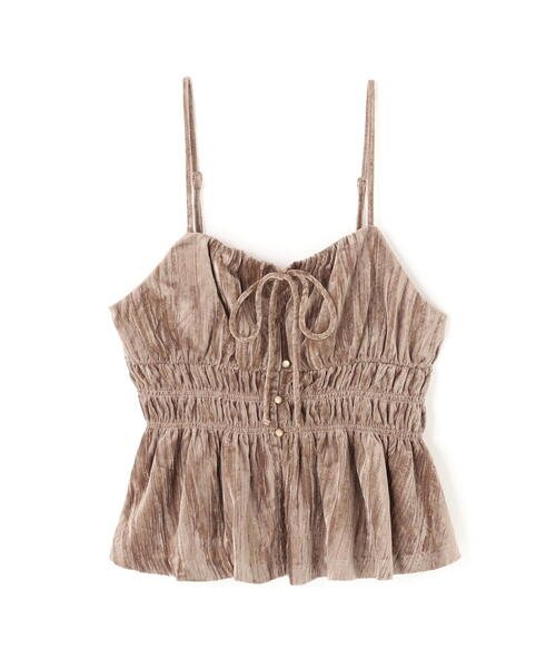 FREE'S MART（フリーズマート）の「◆クラッシュベロアシャーリングビスチェ（シャツ/ブラウス・レディース・ベージュ/ブラック・FREE）」の19枚目の写真