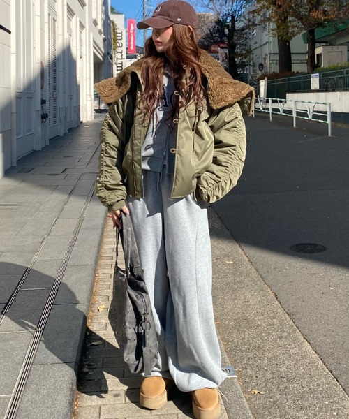 RAY CASSIN(レイカズン)の「バックロゴスウェットパンツ(スウェットパンツ・レディース・グレー/ブラック/ホワイト・FREE)」の10枚目の写真