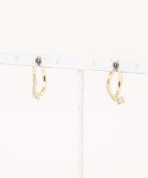 【GOLDY】シンプルビジューピアス　1251111