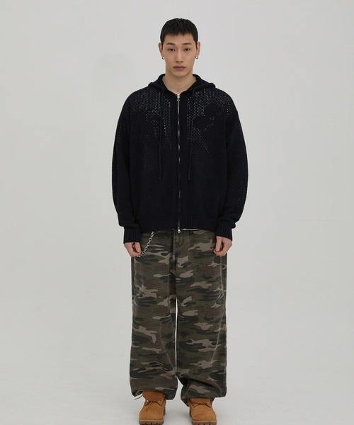 HOODHOOD(フッドフッド)の「【UNISEX】HOODHOOD/Chain 刺繍パンツ(デニムパンツ・レディース・その他1/ブラック・MEDIUM/LARGE)」の12枚目の写真