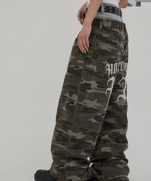 HOODHOOD(フッドフッド)の「【UNISEX】HOODHOOD/Chain 刺繍パンツ(デニムパンツ・レディース・その他1/ブラック・MEDIUM/LARGE)」の17枚目の写真