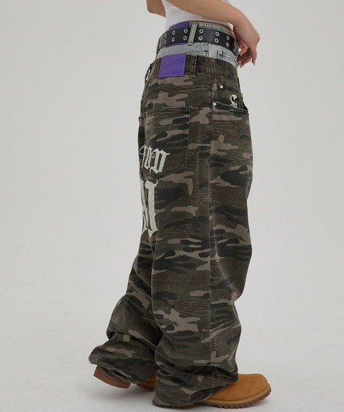HOODHOOD(フッドフッド)の「【UNISEX】HOODHOOD/Chain 刺繍パンツ(デニムパンツ・レディース・その他1/ブラック・MEDIUM/LARGE)」の18枚目の写真