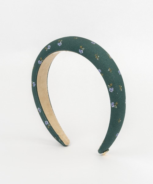Cath Kidston(キャスキッドソン)の「プランプカチューシャ Lace Sprigs(カチューシャ・レディース・ダークグリーン/アイボリー・FREE)」の2枚目の写真