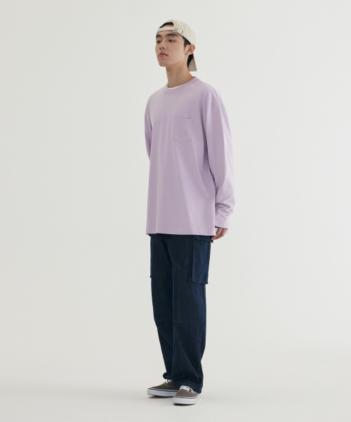 COVERNAT(カバーナット)の「ベーシックポケットロングスリーブライトパープル(Tシャツ/カットソー・メンズ・その他・SMALL/MEDIUM/LARGE/X-LARGE)」の5枚目の写真