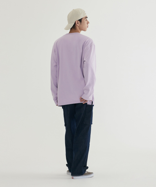 COVERNAT(カバーナット)の「ベーシックポケットロングスリーブライトパープル(Tシャツ/カットソー・メンズ・その他・SMALL/MEDIUM/LARGE/X-LARGE)」の6枚目の写真