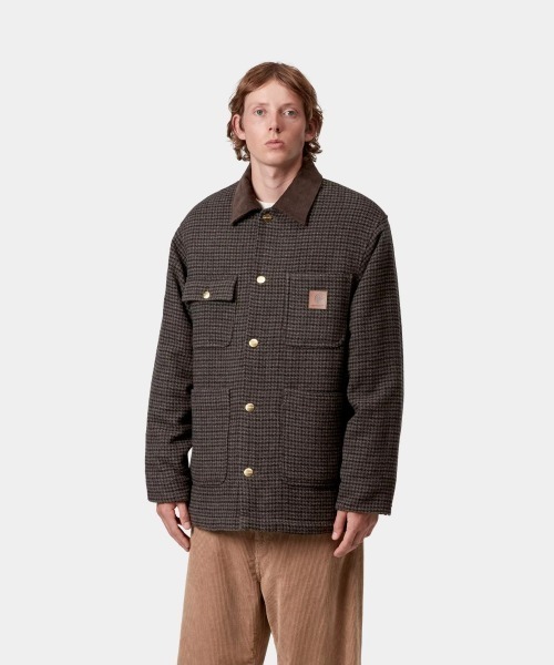 carhartt wip　カバーオール　チョアコート　ダークブラウン　L Carhartt WIP LOWIS CHORE COAT（カーハートワークインプログレス