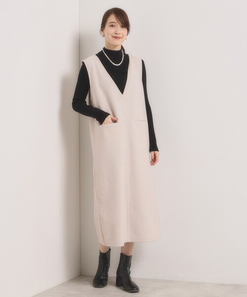 ITS'DEMO(イッツデモ)の「【洗濯機OK】カットメルトンジャンスカ(ワンピース・レディース・ライトグレー/チャコールグレー/ライトベージュ・00)」の15枚目の写真