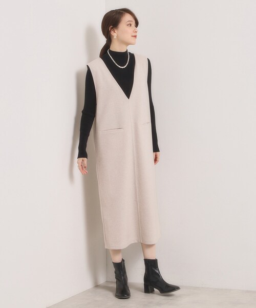 ITS'DEMO(イッツデモ)の「【洗濯機OK】カットメルトンジャンスカ(ワンピース・レディース・ライトグレー/チャコールグレー/ライトベージュ・00)」の16枚目の写真