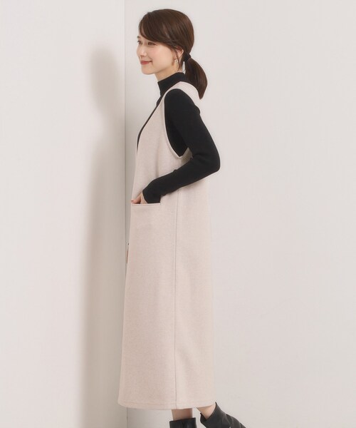 ITS'DEMO(イッツデモ)の「【洗濯機OK】カットメルトンジャンスカ(ワンピース・レディース・ライトグレー/チャコールグレー/ライトベージュ・00)」の19枚目の写真