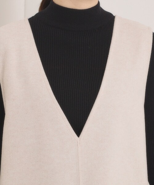 ITS'DEMO(イッツデモ)の「【洗濯機OK】カットメルトンジャンスカ(ワンピース・レディース・ライトグレー/チャコールグレー/ライトベージュ・00)」の21枚目の写真