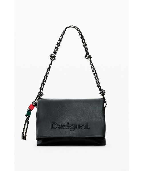 Desigual（デシグアル）の「ミディアム ロゴチャーム フラップ ショルダーバッグ（ショルダーバッグ・レディース・ブラック・FREE）」の3枚目の写真