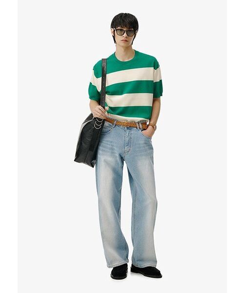 DECET(デケト)の「Mid Rise Wide Jeans DCPT027LightBlueCenter(デニムパンツ・レディース・その他・34/32/30/26/28)」の7枚目の写真