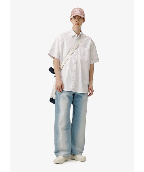 DECET(デケト)の「Mid Rise Wide Jeans DCPT027LightBlueCenter(デニムパンツ・レディース・その他・34/32/30/26/28)」の6枚目の写真