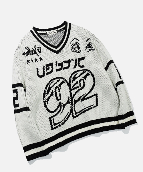 VASTIC(バスティック)の「92 グラフィックニット_アイボリー(ニット/セーター・メンズ・その他・MEDIUM/LARGE)」の4枚目の写真