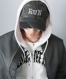 SPINNS | カモフラージュ柄コットンキャップ/刺繍ロゴ/ユニセックス(キャップ)