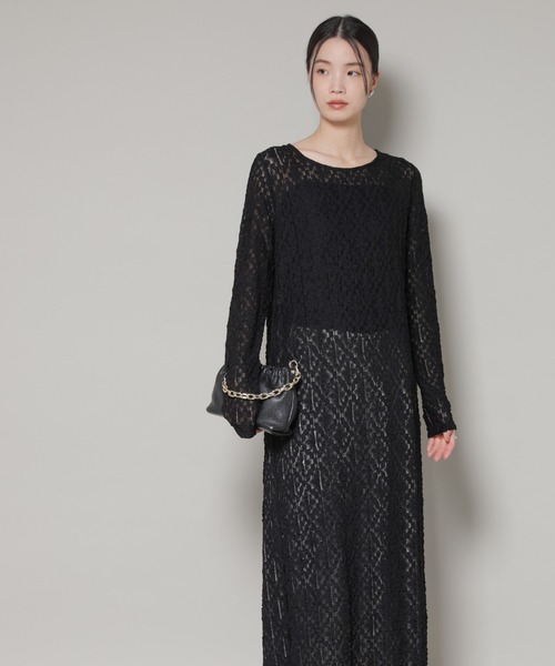 NANO universe（ナノユニバース）の「カットレースマキシワンピース（ワンピース・レディース・ブラウン/ホワイト/ブラック・FREE）」の18枚目の写真