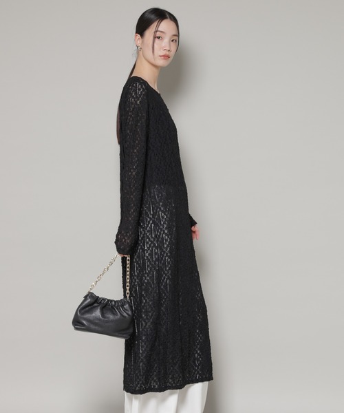 NANO universe（ナノユニバース）の「カットレースマキシワンピース（ワンピース・レディース・ブラウン/ホワイト/ブラック・FREE）」の21枚目の写真