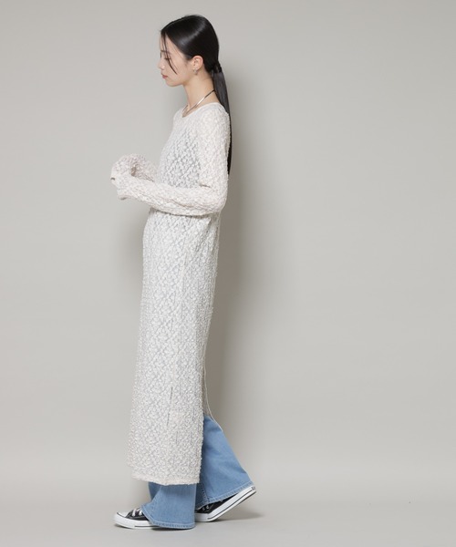 NANO universe（ナノユニバース）の「カットレースマキシワンピース（ワンピース・レディース・ブラウン/ホワイト/ブラック・FREE）」の12枚目の写真