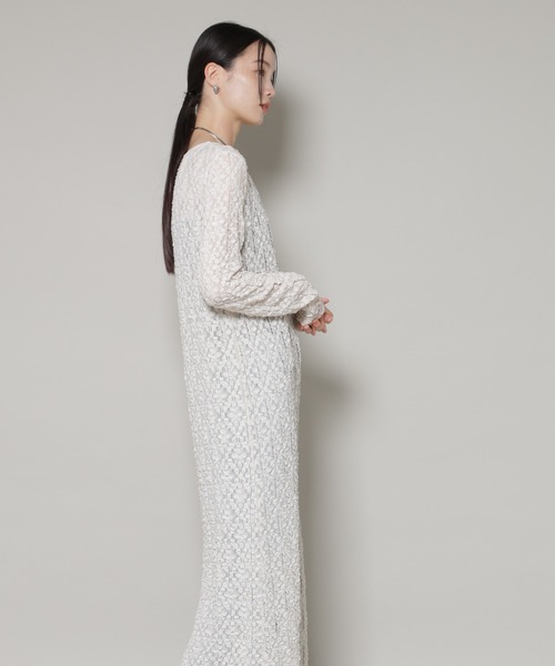 NANO universe（ナノユニバース）の「カットレースマキシワンピース（ワンピース・レディース・ブラウン/ホワイト/ブラック・FREE）」の14枚目の写真